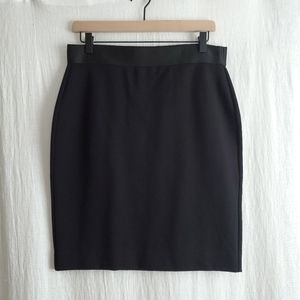 Everlane The Stretch Ponte Tube Skirt in Black size Large